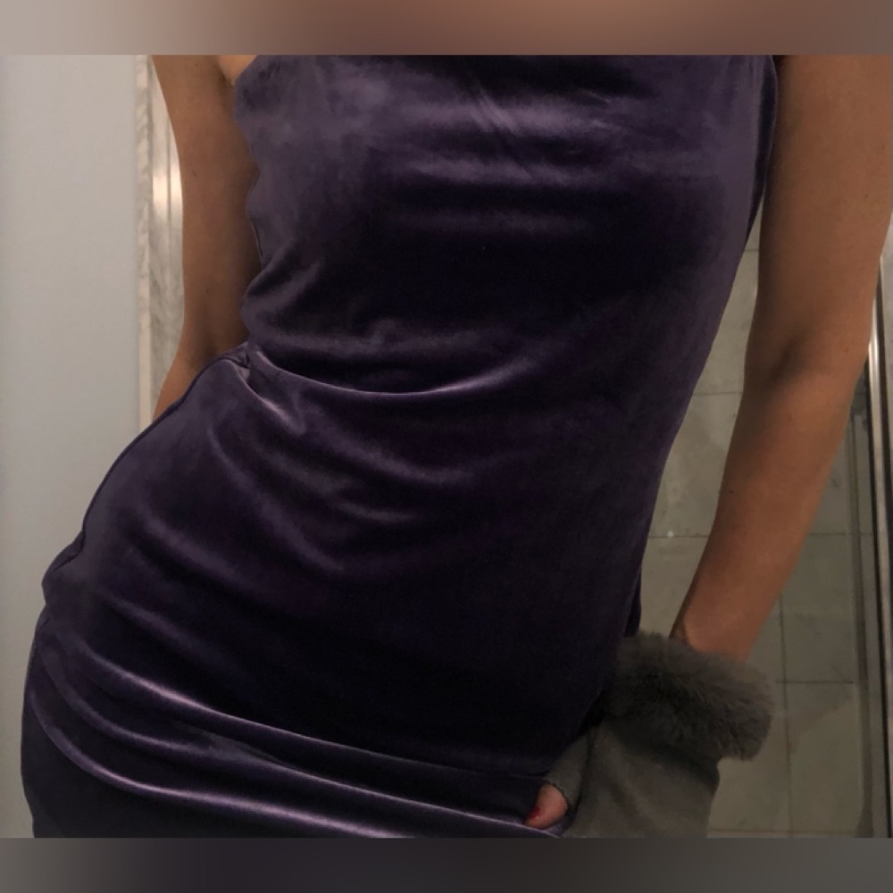H&M velvet mini dress